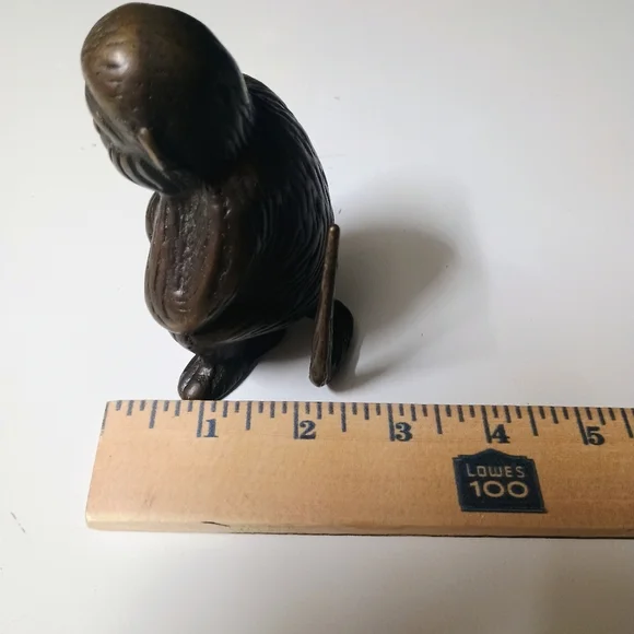 Levenger Vtg Bronze Brass Monkey Ape Ring Mail Letter Holder Paper Weight Desk - Picture 8 of 10